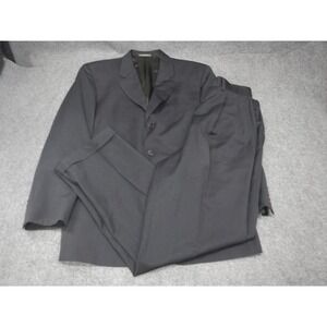 Calvin Klein Wool Blend Suit 2 Piece Set Men's Size 44 x 32W Navy Blue